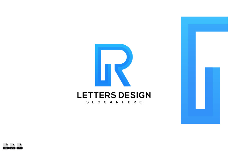 initial-letter-r-blue-logo-design-symbol-vector