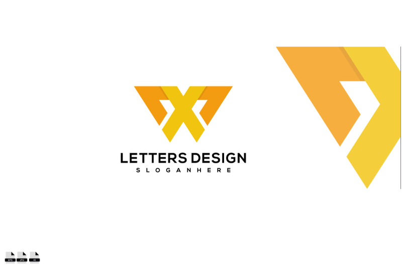 professional-letter-xw-logo-icon-design-vector-illustration