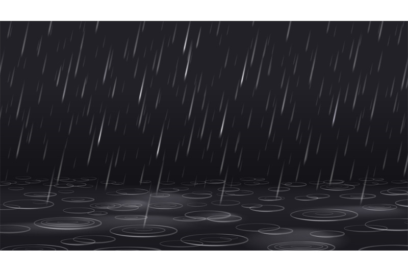 heavy-rain-capillary-surface-waves-circles-on-water-surface-from-blur