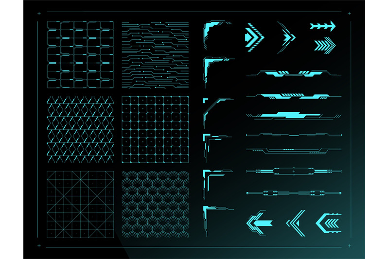 sci-fi-ui-design-elements-cyberpunk-grid-background-textures-futuris