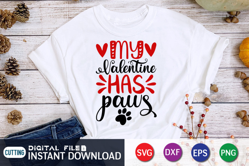 my-valentine-has-paws-svg