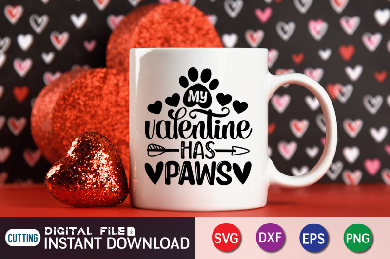 my-valentine-has-paws-svg