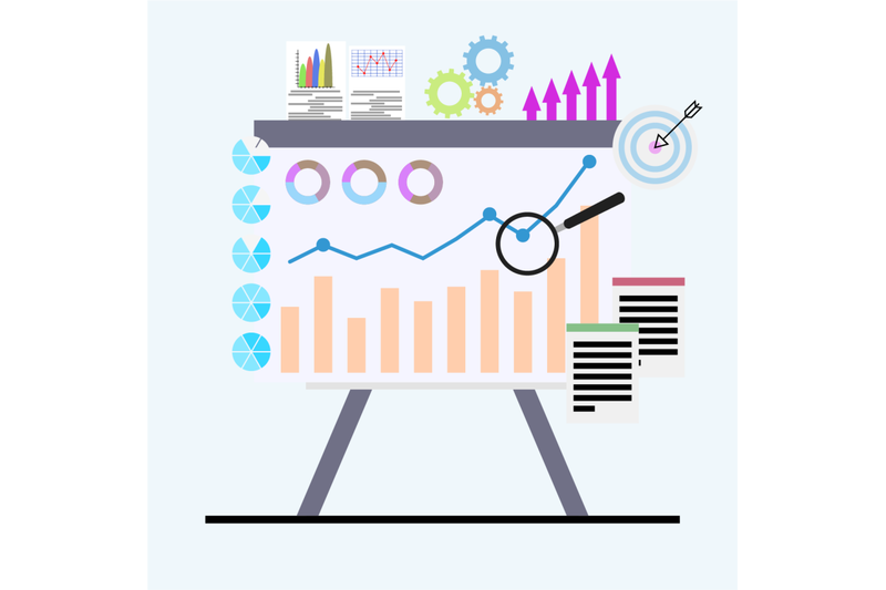 analysis-of-business-economic-chart-on-whiteboard