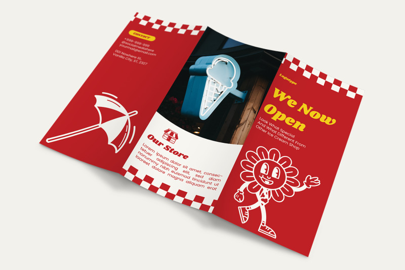 ice-cream-shop-z-fold-brochure