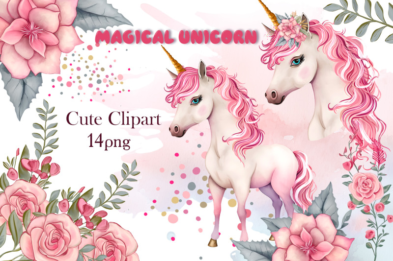 cute-magical-unicorn-clipart-birthday-clipart