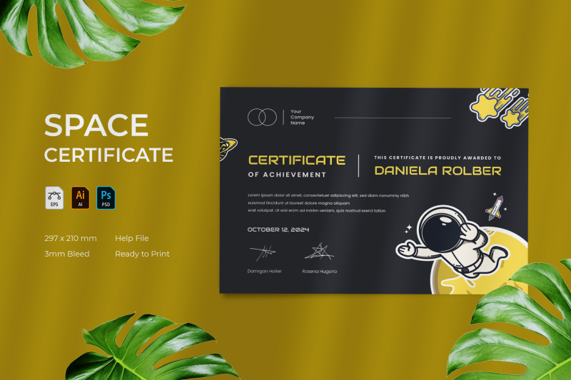 space-certificate