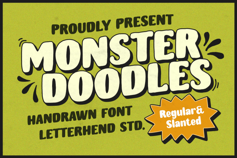 monster-doodles-handdrawn-font
