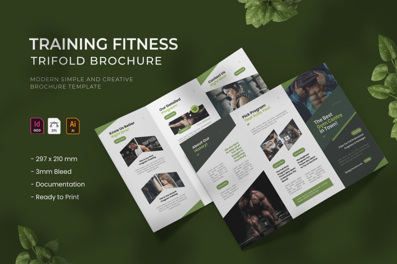 training-fitness-trifold-brochure