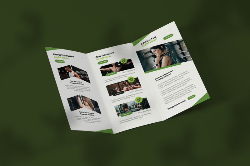 training-fitness-trifold-brochure