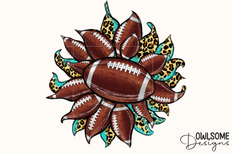 sunflower-football-png-sublimation