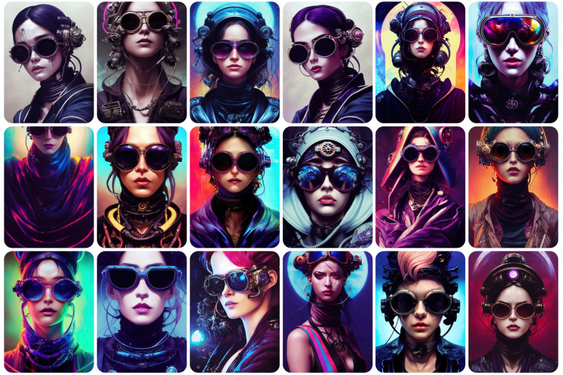 50-printable-futuristic-cyber-woman-images-perfect-for-graphic-desig