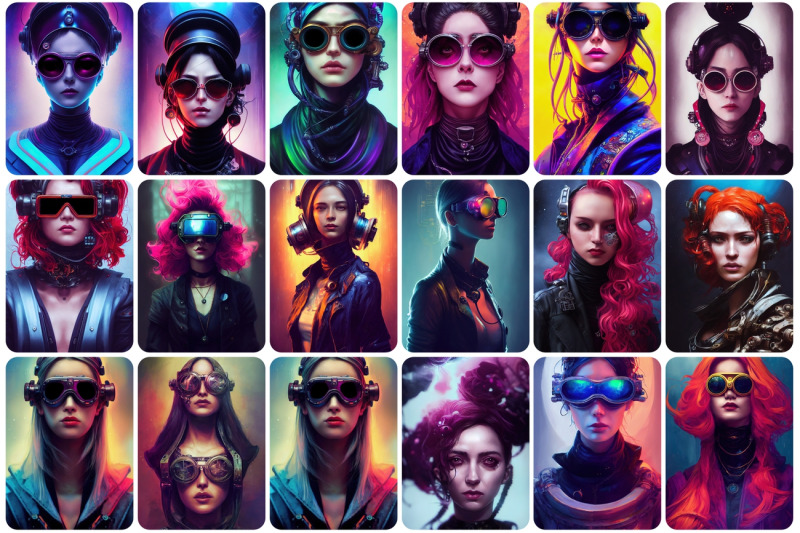 50-printable-futuristic-cyber-woman-images-perfect-for-graphic-desig