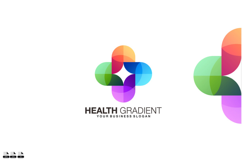 health-gradient-vector-logo-design-illustration