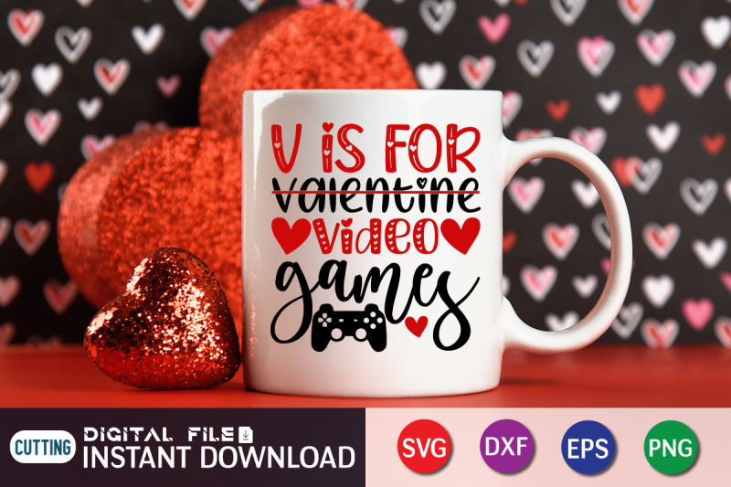 v-is-for-valentine-video-games-svg