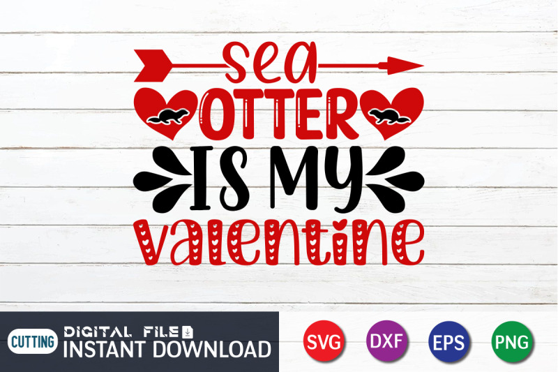 sea-otter-is-my-valentine-svg