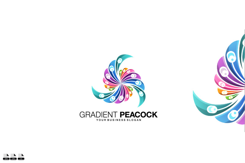 gradient-peacock-vector-logo-design-illustration