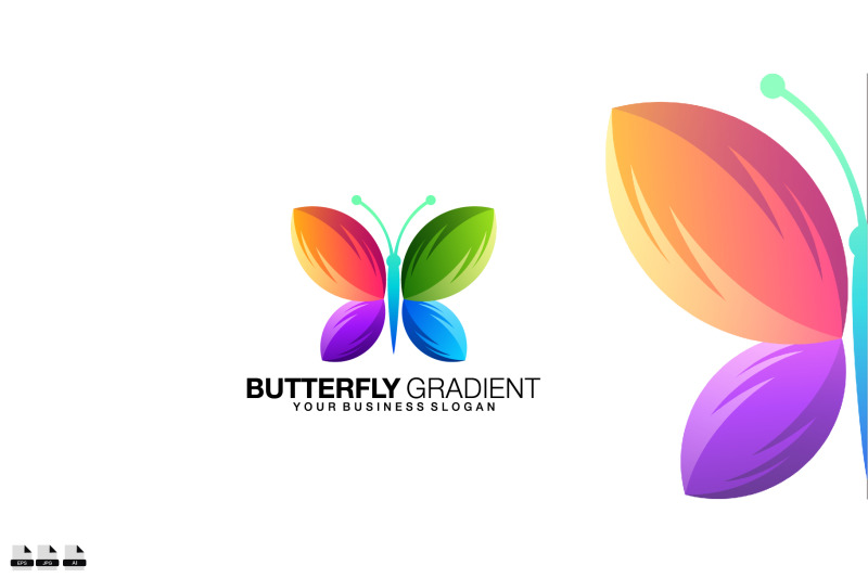 butterfly-gradient-vector-logo-design-template