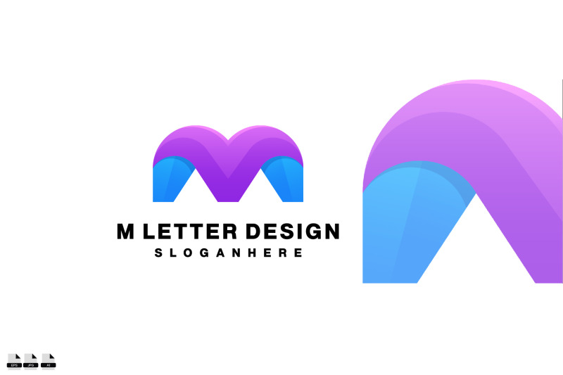 letter-m-design-logo-gradient-colorful