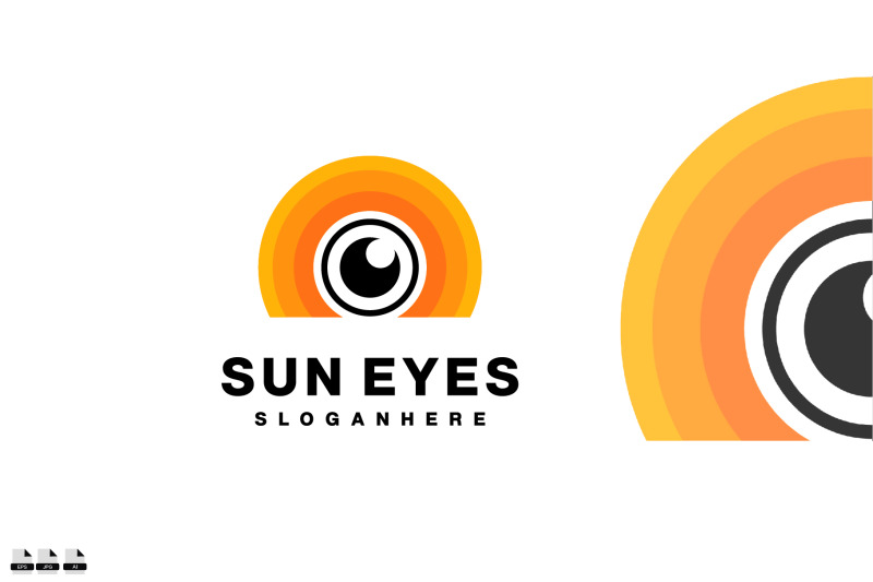 sun-eyes-design-vector-gradient-illustration-logo