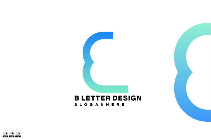 letter-b-design-logo-gradient-color-symbol