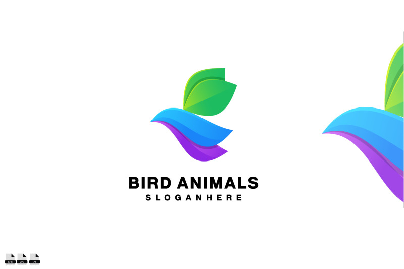 bird-animal-design-gradient-colorful-icon