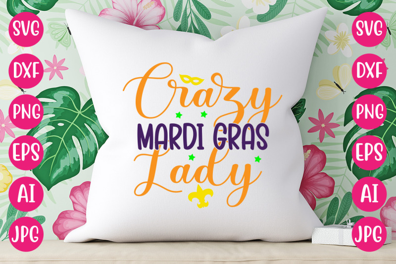 crazy-mardi-gras-lady-svg-design