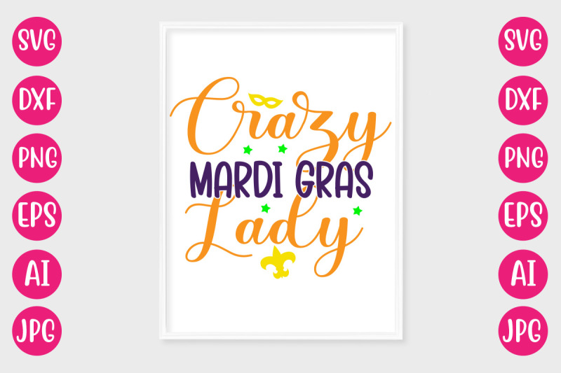 crazy-mardi-gras-lady-svg-design