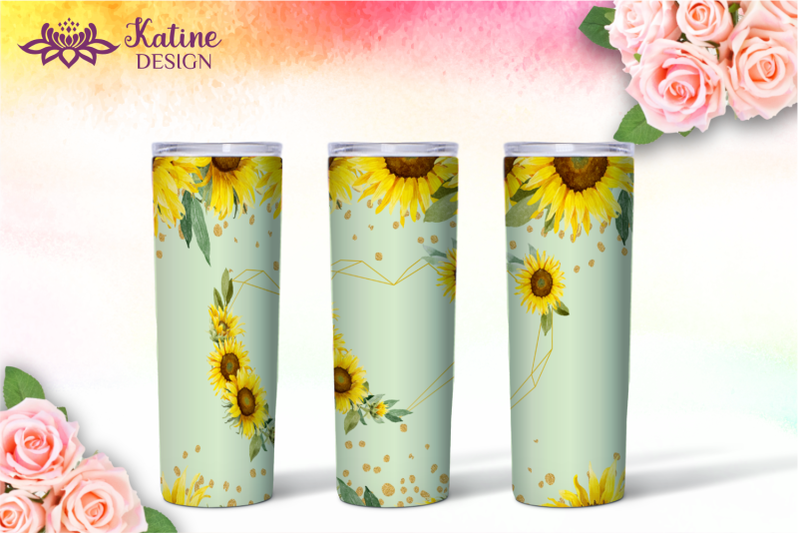 sunflower-tumbler-wrap-floral-sublimation-bundle-20-oz-png