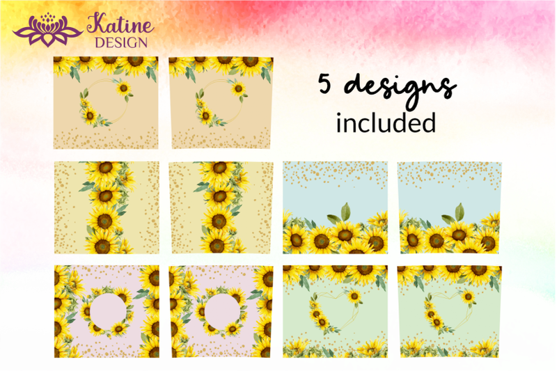 sunflower-tumbler-wrap-floral-sublimation-bundle-20-oz-png