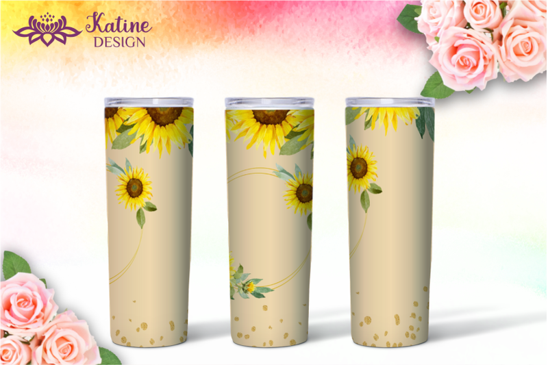 sunflower-tumbler-wrap-floral-sublimation-bundle-20-oz-png