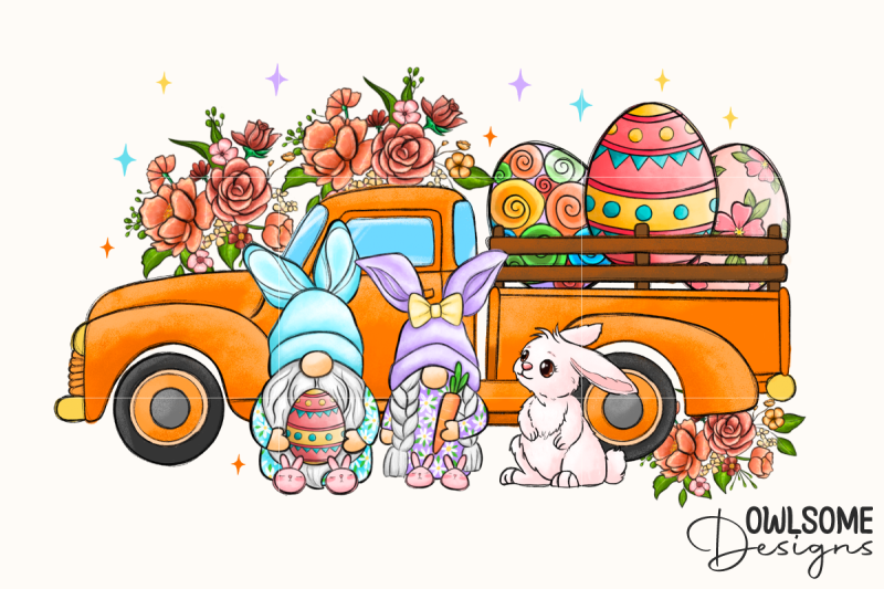 easter-day-truck-bunny-gnomes-png