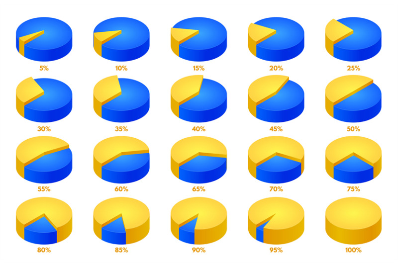 isometric-pie-chart-animation-round-3d-percent-graph-proportion-info