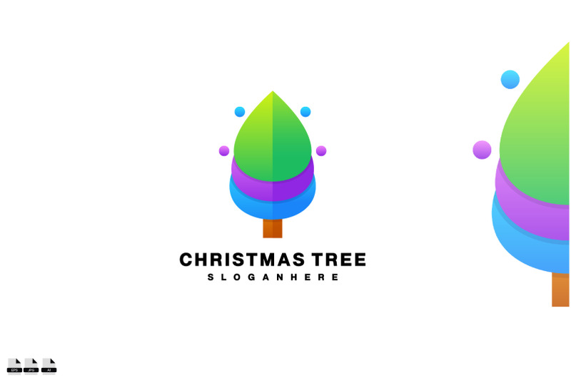 christmas-logo-icon-design-gradient-colorful