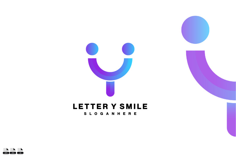 letter-y-smile-logo-design-icon-colorful