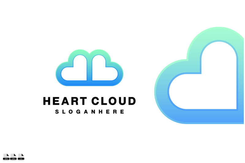 heart-cloud-design-logo-gradient-colorful