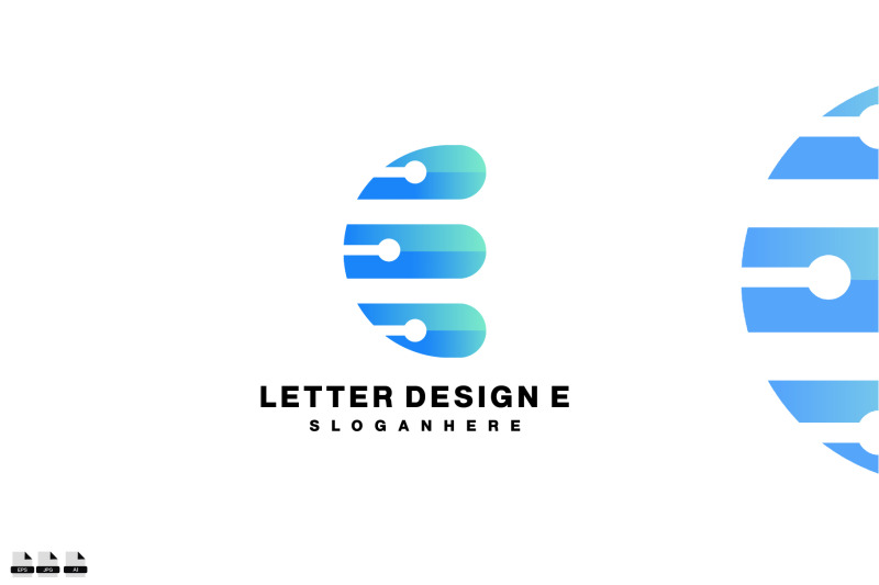 letter-e-design-illustration-color-vector