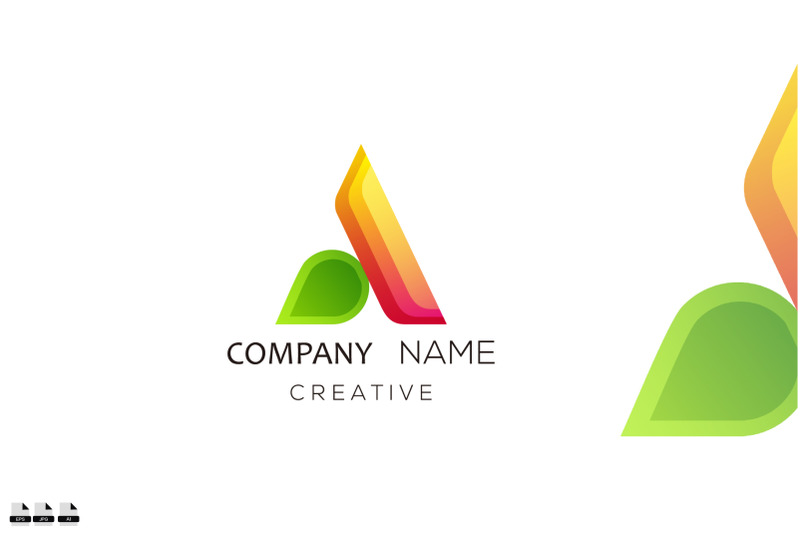 company-name-logo-design-gradient-illustration