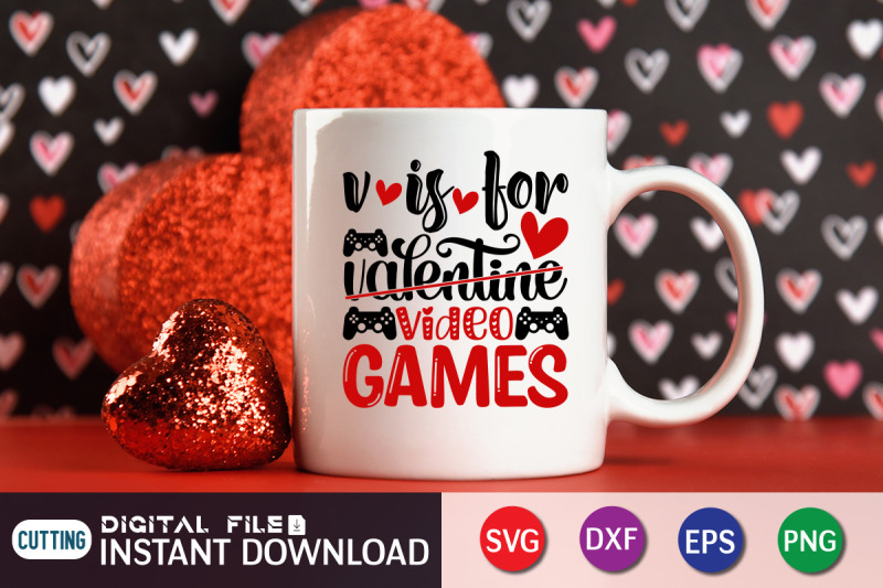 v-is-for-valentine-video-games-svg