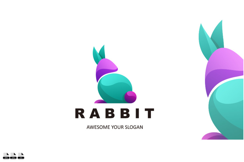 rabbit-logo-gradient-colorful-design