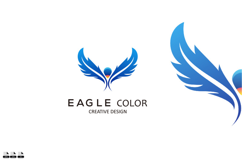 eagle-logo-gradient-vector-illustration