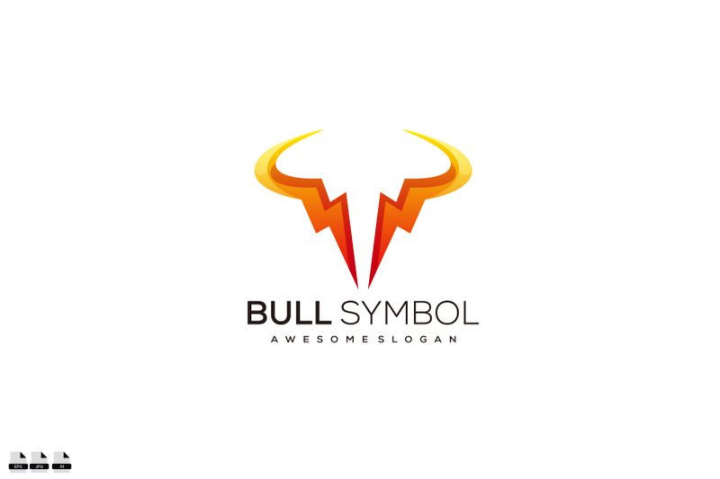 bull-symbol-icon-logo-design-colorful