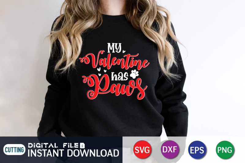 my-valentine-has-paws-svg