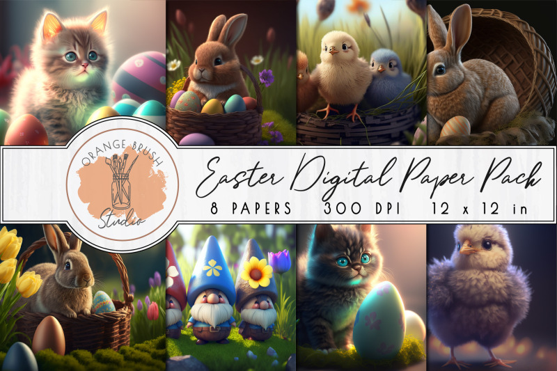 digital-paper-bundle-vol-3-easter-bunny-spring-digital-paper