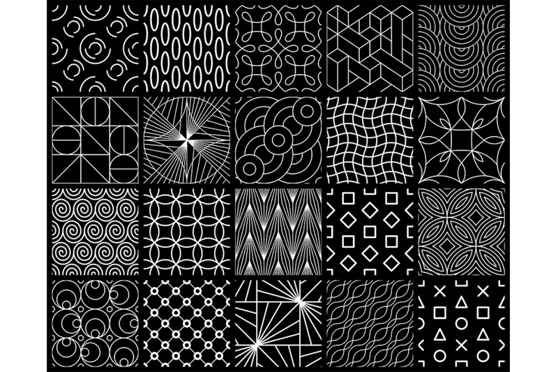 set-of-geometric-seamless-patterns