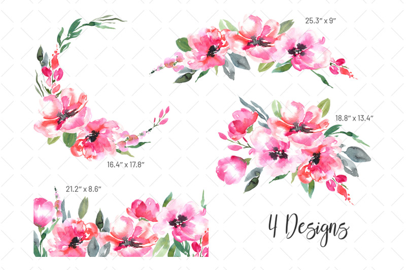 watercolor-bright-pink-flowers-png