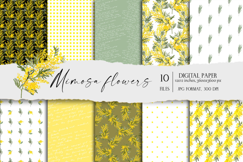 mimosa-flowers-digital-paper-jpg-floral-seamless-patterns