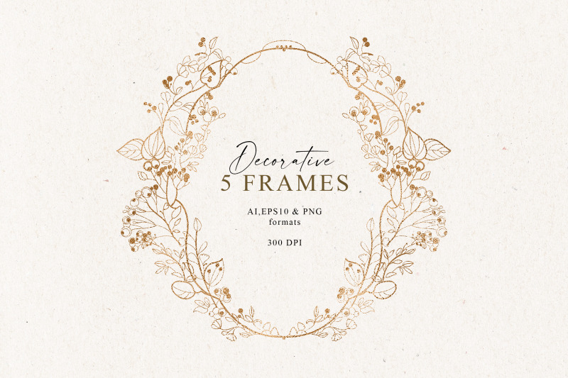 hand-drawn-decorative-golden-frames
