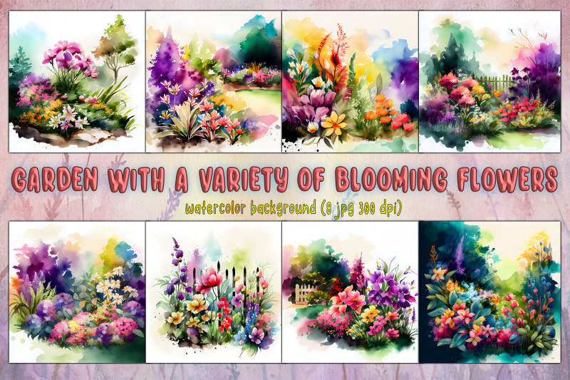 garden-with-variety-of-blooming-flowers