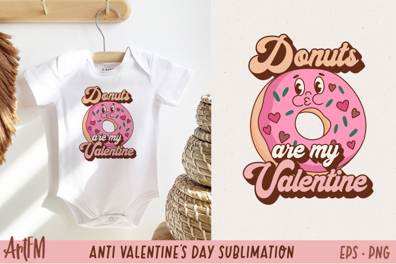 cute-donut-clipart-retro-valentine-039-s-day-sublimation