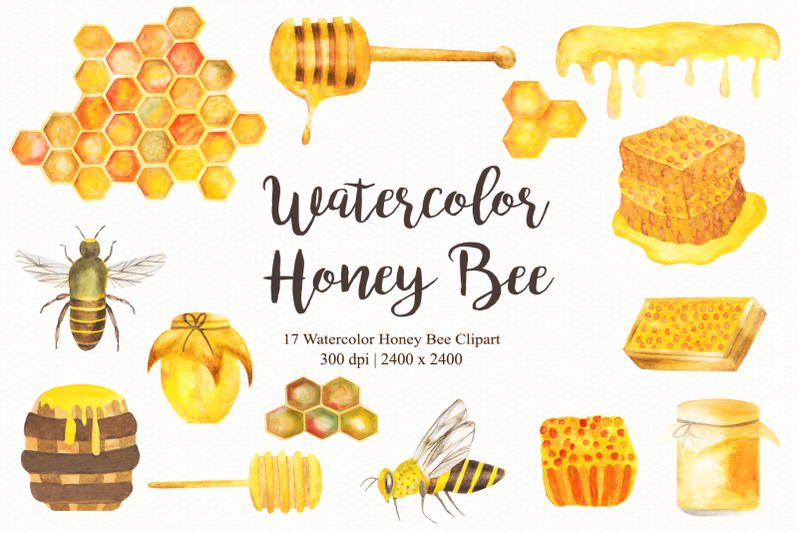 watercolor-honey-bee-clipart